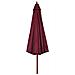 Ombrellone Da Esterni Con Palo In Legno 330 Cm Rosso Borgogna - Foto miniatura 3