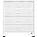 Lusso Casadino -  Cassettiera Industriale Bianca 78x40x93 Cm In Metallo - Foto miniatura 3