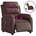 Poltrona Massaggiante Elettrica Marrone in Similpelle - Foto miniatura 1