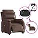 Poltrona Massaggiante Elettrica Marrone in Similpelle - Foto miniatura 5