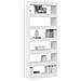 Libreria Bianca Bianca Legno ingegnerizzato 80 x 30 x 198 cm - Foto miniatura 3