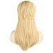 Fvcent Parrucca In Stile Vintage Retro Liscia Bionda Con Frangia Circonferenza 50 Cm - Foto miniatura 2
