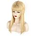 Fvcent Parrucca In Stile Vintage Retro Liscia Bionda Con Frangia Circonferenza 50 Cm - Foto miniatura 4
