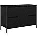 Set di mobili per il bagno 3 pcs Rovere nero 36 x 35 x 165 cm - Foto miniatura 6