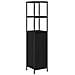 Set di mobili per il bagno 3 pcs Rovere nero 36 x 35 x 165 cm - Foto miniatura 7