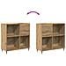 Armadio per dischi in legno usato 84,5x38x89 cm in legno ingegnerizzato - Foto miniatura 9
