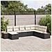 Set Divano da Giardino 8 pcs Nero 55 x 62 x 69 cm Poly Rattan - Foto miniatura 2
