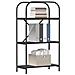 Libreria Rovere nero 60 x 30 x 109 cm Legno multistrato - Foto miniatura 3