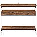 Tavolo consolle con lo scaffale Legno vecchio 100 x 29 x 75 cm - Foto miniatura 4