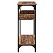 Tavolo consolle con lo scaffale Legno vecchio 100 x 29 x 75 cm - Foto miniatura 5