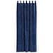 Tende con tende 2 pcs Blu scuro 140 x 245 cm Velluto - Foto miniatura 4