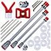 Set Lancia Per Pistola Verniciatura 30/50/100cm + 10 Guarnizioni + Protezione Ugello + 5 Scovoli | | Alta Qualità E Precisione - Foto miniatura 1
