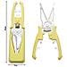 Forbici Da Cucina Magnetiche Multifunzione - Acciaio Inox 3cr13, Affilatura Automatica E Custodia Magnetica Yellow - Foto miniatura 2