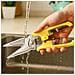 Forbici Da Cucina Magnetiche Multifunzione - Acciaio Inox 3cr13, Affilatura Automatica E Custodia Magnetica Yellow - Foto miniatura 4