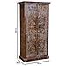 Armadio In Legno Marrone 90x40x180h - Foto miniatura 4