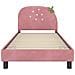 Struttura letto bambini con testata Rosa 90 x 190 cm Velluto - Foto miniatura 5