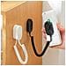 Supporto Magnetico Adesivo Per Telecomando Con Cavo A Molla Retrattile 1.2m - Montaggio Senza Forare, Anti-smarrimento, Plastica, Multicolore White - Foto miniatura 2