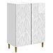 Credenza Bianco Lucido 66 x 34,5 x 90 cm Legno ingegnerizzato - Foto miniatura 1