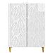Credenza Bianco Lucido 66 x 34,5 x 90 cm Legno ingegnerizzato - Foto miniatura 3