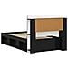 Telaio del letto con storage con testiera Nero 90 x 200 cm - Foto miniatura 5