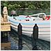 Fendini per barche 2 pz Ø 16 x 58 cm Nero PVC - Foto miniatura 2