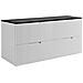 Mobile sottolavabo per bagno, Nero, 120 cm, 4 cassetti con chiusura ammortizzata, Mobili da bagno moderni - Foto miniatura 1