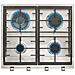 Piano Cottura S0408170 a Gas 4 Fuochi da 60 cm Colore Inox - Foto miniatura 2