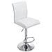 Sgabello Design Köln Con Schienale E Poggiapiedi I Sgabello Alto Imbottito In Similpelle Girevole E Regolabile 60-80,5 CM Bianco - Foto miniatura 1