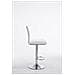 Sgabello Design Köln Con Schienale E Poggiapiedi I Sgabello Alto Imbottito In Similpelle Girevole E Regolabile 60-80,5 CM Bianco - Foto miniatura 3