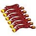 Power Cord Kit (6 Ea) Locking C13 To C14 1.2m Red - Foto miniatura 1