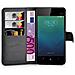 Custodia Compatibile Con Meizu Mx4 In Nero Carbone - Coperchio Protettiva Con Chiusura Magnetica, Funzione Stand E Tasca Per Le Carte - Foto miniatura 3