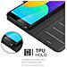 Custodia Compatibile Con Meizu Mx4 In Nero Carbone - Coperchio Protettiva Con Chiusura Magnetica, Funzione Stand E Tasca Per Le Carte - Foto miniatura 6