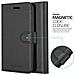 Custodia Compatibile Con Meizu Mx4 In Nero Carbone - Coperchio Protettiva Con Chiusura Magnetica, Funzione Stand E Tasca Per Le Carte - Foto miniatura 7