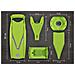 Affettatrice di verdure V5 Powerline set professionale affettatrice di cetriolo verde affettatrice friggitrice affettatrice di verdure affettatrice di frutta vegan | verde - Foto miniatura 2