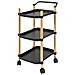 Carrellino Cucina Carrello Portavivande Carrellino Da Servizio Carrello Cucina Con Ruote, nero, Svw06-sch - Foto miniatura 1