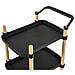 Carrellino Cucina Carrello Portavivande Carrellino Da Servizio Carrello Cucina Con Ruote, nero, Svw06-sch - Foto miniatura 5
