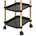 Carrellino Cucina Carrello Portavivande Carrellino Da Servizio Carrello Cucina Con Ruote, nero, Svw06-sch - Foto miniatura 6