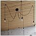 Sollux Sl. 0369 - Lampada A Sospensione Edison 1, Moderna Luce Led Nera Per Soggiorno, Camera Da Letto, Corridoio, Ufficio, Attacco E27 - Foto miniatura 9