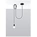 Sollux Sl. 0369 - Lampada A Sospensione Edison 1, Moderna Luce Led Nera Per Soggiorno, Camera Da Letto, Corridoio, Ufficio, Attacco E27 - Foto miniatura 2