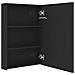 Armadietto Bagno con Specchio e LED Nero Lucido 50x13x70 cm - Foto miniatura 7