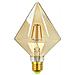 Lampadina Filamento 4 W Luce Calda E27 Rombo Color Ambra Stile Vintage - Foto miniatura 1