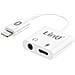 Adattatore Audio E Carica Da Lightning A Jack 3,5mm Compatto Linq Bianco - Foto miniatura 1