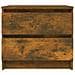 Comodino Rovere Fumo 50x39x43,5 Cm In Legno Multistrato - Foto miniatura 2