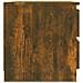 Comodino Rovere Fumo 50x39x43,5 Cm In Legno Multistrato - Foto miniatura 3