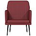 Poltrona Rosso Vino 61x78x80 Cm Similpelle - Foto miniatura 3