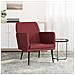 Poltrona Rosso Vino 61x78x80 Cm Similpelle - Foto miniatura 1