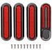 Xiaomi M365/pro2 Coperture Decorative Laterali Per Scooter 4 Pezzi Red - Foto miniatura 1
