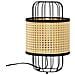 Lampada Da Tavolo Nozomi In Rattan Sintetico, Diametro 38 Cm - Foto miniatura 1