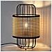 Lampada Da Tavolo Nozomi In Rattan Sintetico, Diametro 38 Cm - Foto miniatura 4