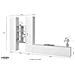 Parete Attrezzata Emiliano, Set Salotto Porta Tv A 3 Ante, Mobile Soggiorno Multiuso, 100% Made In Italy, Cm 320x30h180, Bianco Lucido E Acero - Foto miniatura 3